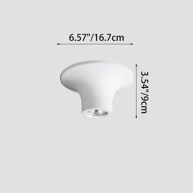 Modern Art Deco Plaster Iron Water Drop 1-Light Flush Mount Ceiling Light Spotlight For Hallway