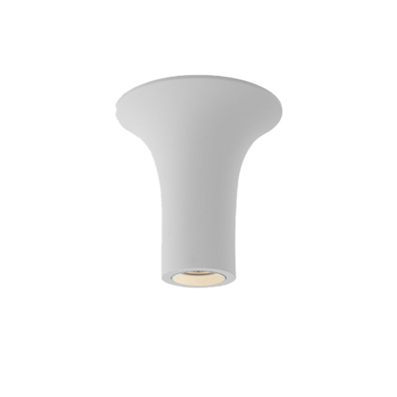 Modern Art Deco Plaster Iron Water Drop 1-Light Flush Mount Ceiling Light Spotlight For Hallway