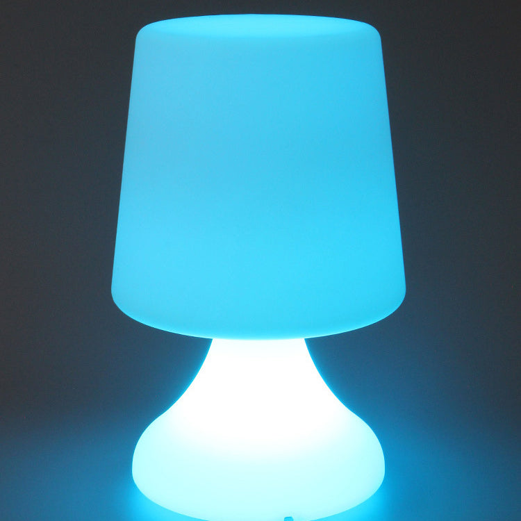 Lámpara de mesa LED contemporánea creativa recargable de copa de vino PE luz nocturna para comedor 