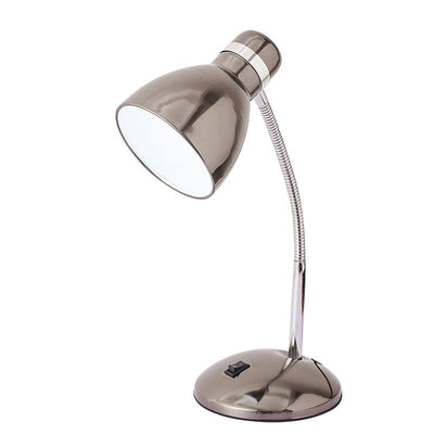 Modern Transitional Iron Conic Round Adjustable 1-Light Desk Lamp For Study