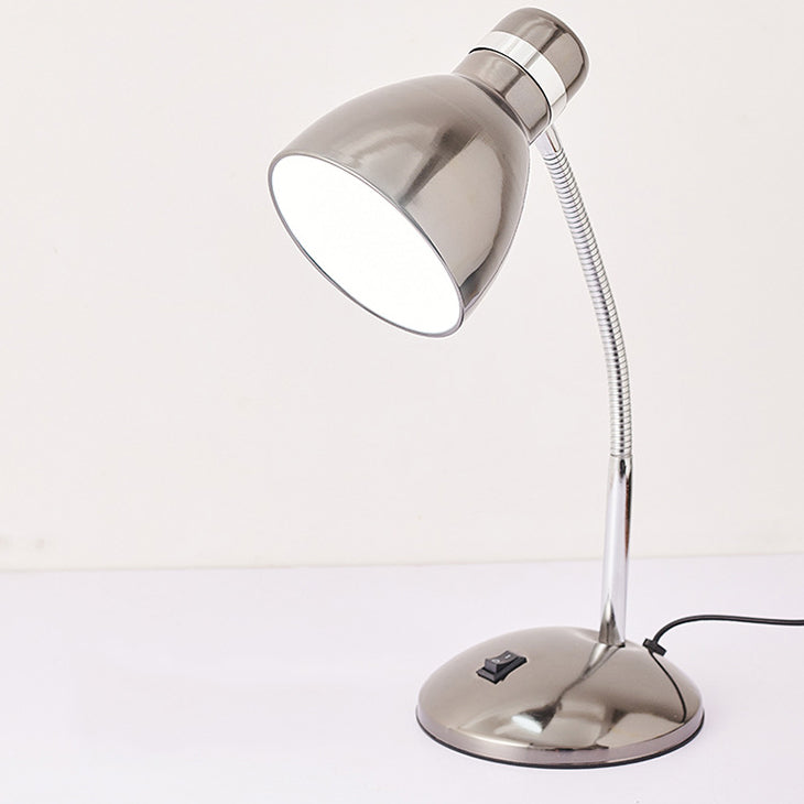 Modern Transitional Iron Conic Round Adjustable 1-Light Desk Lamp For Study