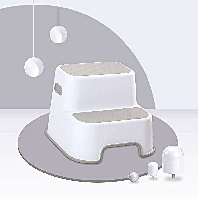 Taburete portátil rectangular de letras para niños creativos contemporáneos TPE PP de 2 niveles para baño 