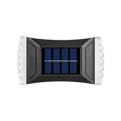 Modern Simplicity Solar Waterproof ABS Rectangular Cookie LED Wall Sconce Lamp For Outdoor Patio