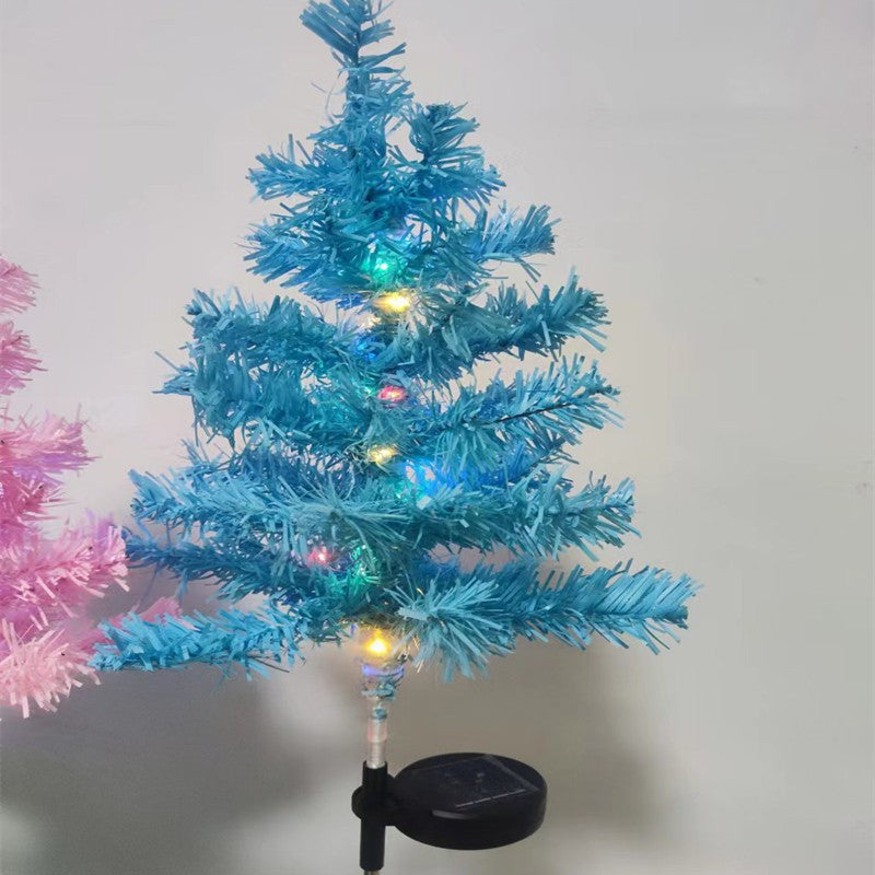 Zeitgenössische kreative solarbetriebene wasserdichte Weihnachtsbaumdekoration aus Eisen, Plüsch, Edelstahl LED Außenlicht Landschaftsbeleuchtung für den Garten 