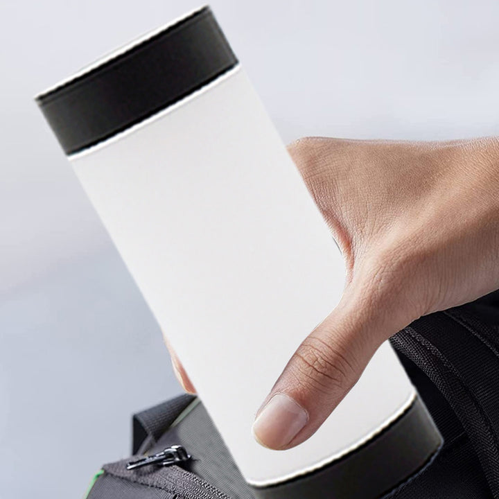 Moderne minimalistische solarbetriebene wasserdichte Edelstahl-Kunststoff-Glas-Zylinder tragbare LED-Außen-Tischlampe für den Außenbereich 