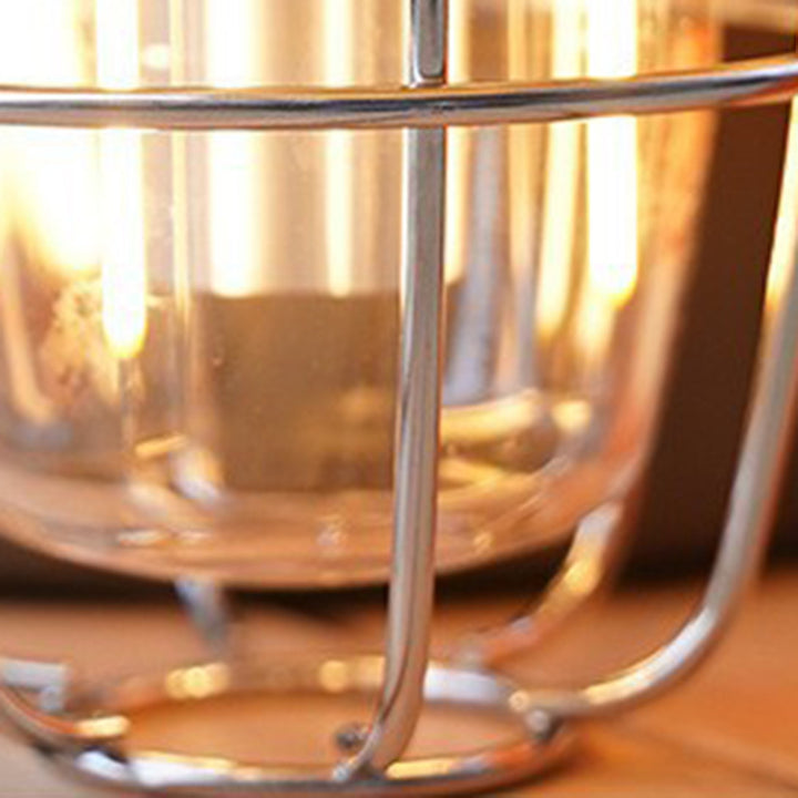 Zeitgenössische Retro Wiederaufladbare Kunststoff Metall Kiefernzapfen Eierschalen Tragbare Camping LED Außenleuchte Für Außenbereich Terrasse 