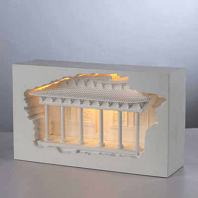 Applique murale LED encastrée avec détecteur humain pour couloir en plâtre chinois traditionnel en relief pour palais 