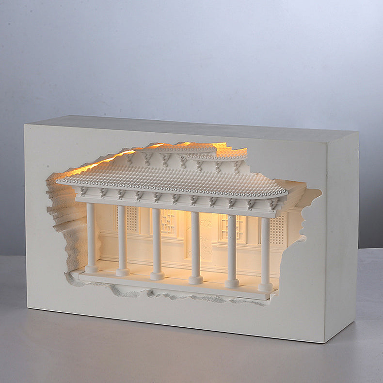 Applique murale LED encastrée avec détecteur humain pour couloir en plâtre chinois traditionnel en relief pour palais 