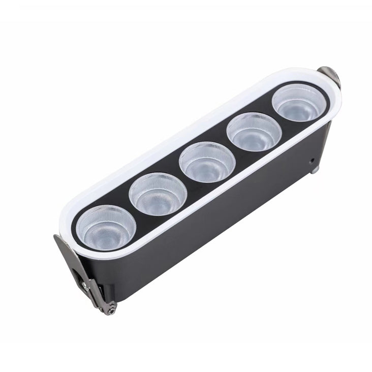 Luz de techo empotrada LED moderna minimalista de línea ovalada de aluminio para sala de estar 