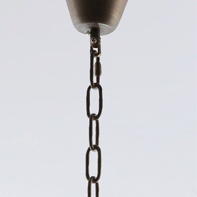 Traditional Chinese Imitation Marble Glass Iron Cylinder Lantern 1-Light Pendant Light Spotlight For Bedside
