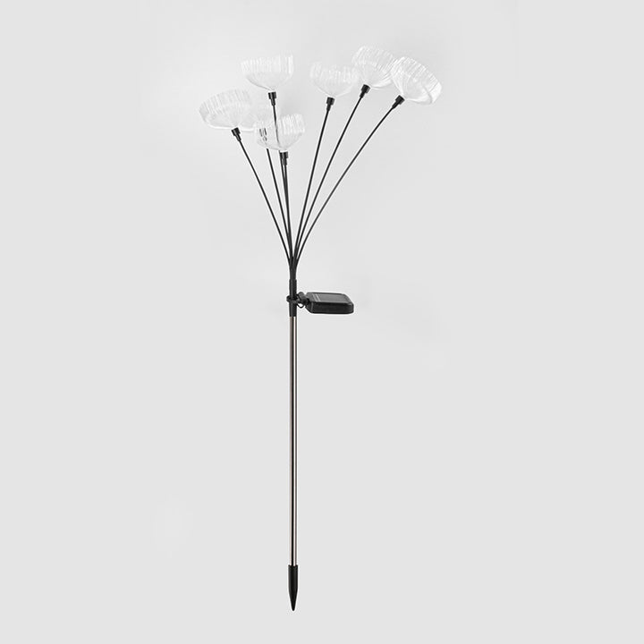 Modern Simplicity Solar Waterproof ABS Stainless Steel Fiber Optic Jellyfish LED Outdoor Light Landscape Lighting For Garden