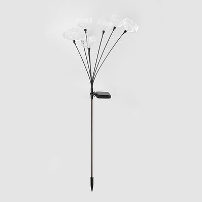 Modern Simplicity Solar Waterproof ABS Stainless Steel Fiber Optic Jellyfish LED Outdoor Light Landscape Lighting For Garden