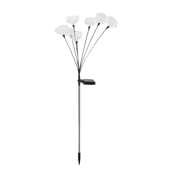 Modern Simplicity Solar Waterproof ABS Stainless Steel Fiber Optic Jellyfish LED Outdoor Light Landscape Lighting For Garden