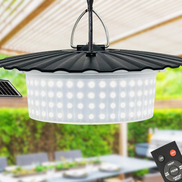 Simplicité moderne lampe extérieure suspendue LED haute puissance ronde en ABS PC étanche à l&