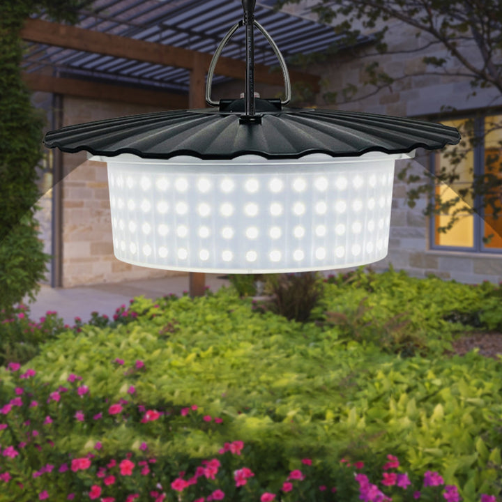 Simplicité moderne lampe extérieure suspendue LED haute puissance ronde en ABS PC étanche à l&