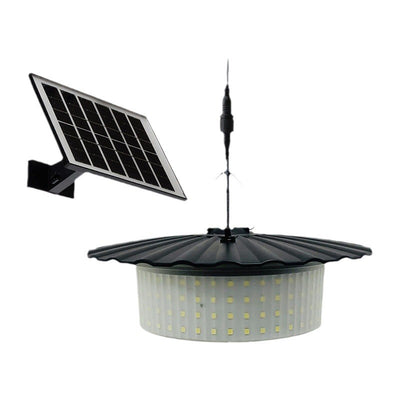 Modern Simplicity Solar Waterproof ABS PC Round High Power LED Hanging Outdoor Light For Outdoor Patio
