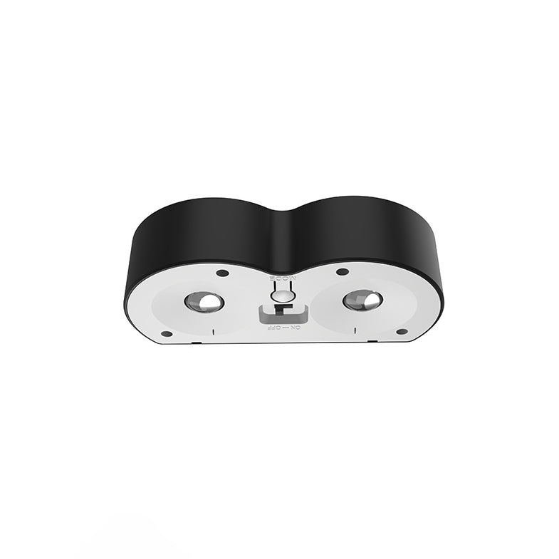 Lámpara de Aplique de Pared LED Redonda de ABS PS Solar Impermeable de Simplicidad Moderna para Patio Exterior 