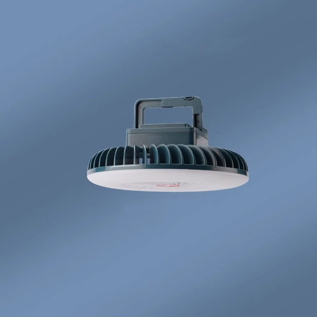 Modern Simplicity Rechargeable Waterproof ABS Round Magnetic Camping Hanging LED Outdoor Fan Light For Outdoor Patio