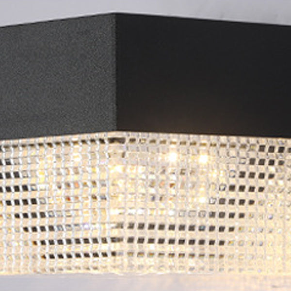 Moderne Einfachheit Solar Wasserdichte ABS Zylinder Quadratische LED Wandleuchte Für Außenbereich Patio 
