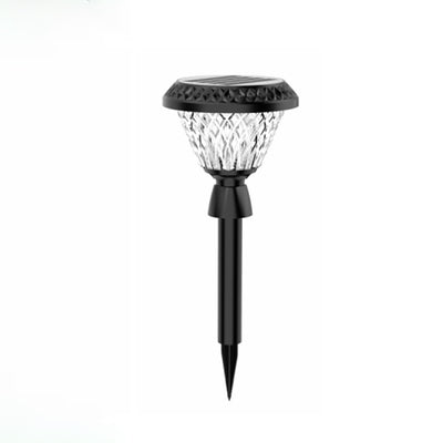 Modern Simplicity Solar Waterproof Plastic PC Round Square LED Outdoor Pillar Light Landscape Lighting For Garden