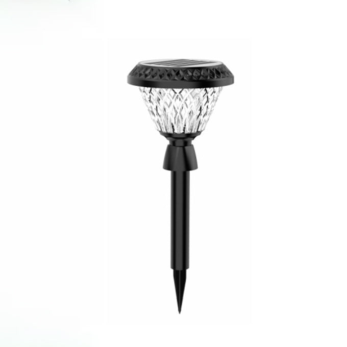 Modern Simplicity Solar Waterproof Plastic PC Round Square LED Outdoor Pillar Light Landscape Lighting For Garden