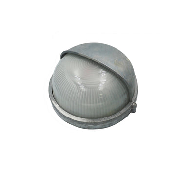 Contemporary Industrial Waterproof Aluminum Glass Frosted Round 1-Light Wall Sconce Lamp For Outdoor Patio