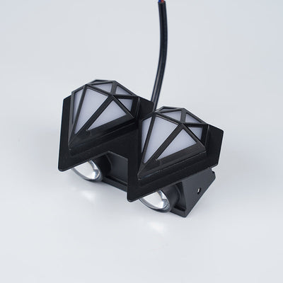 Contemporary Creative Waterproof Aluminum Acrylic Diamond LED Wall Sconce Lamp For Outdoor Patio