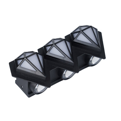 Contemporary Creative Waterproof Aluminum Acrylic Diamond LED Wall Sconce Lamp For Outdoor Patio
