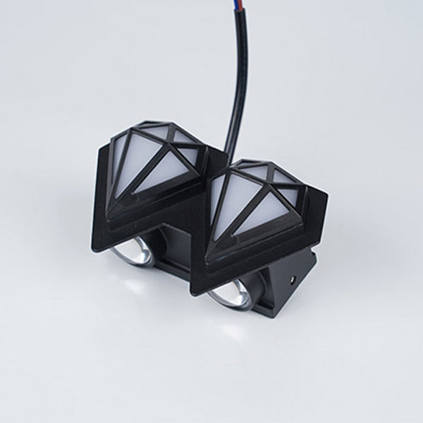Contemporary Creative Waterproof Aluminum Acrylic Diamond LED Wall Sconce Lamp For Outdoor Patio