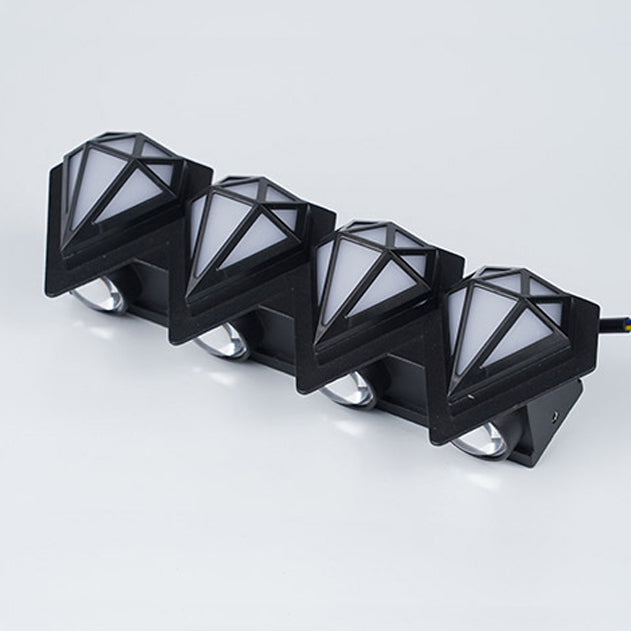 Contemporary Creative Waterproof Aluminum Acrylic Diamond LED Wall Sconce Lamp For Outdoor Patio