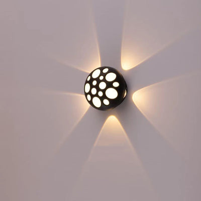 Contemporary Creative Waterproof Aluminum Round Bubble LED Wall Sconce Lamp For Outdoor Patio