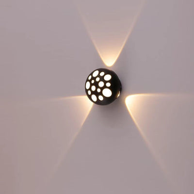 Contemporary Creative Waterproof Aluminum Round Bubble LED Wall Sconce Lamp For Outdoor Patio
