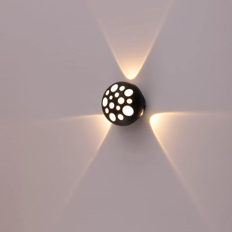Contemporary Creative Waterproof Aluminum Round Bubble LED Wall Sconce Lamp For Outdoor Patio