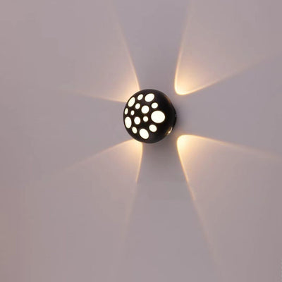 Contemporary Creative Waterproof Aluminum Round Bubble LED Wall Sconce Lamp For Outdoor Patio