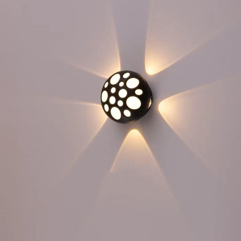 Contemporary Creative Waterproof Aluminum Round Bubble LED Wall Sconce Lamp For Outdoor Patio