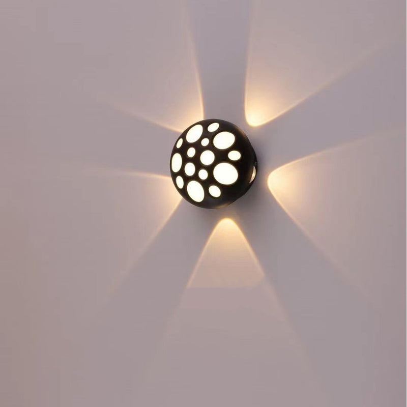 Contemporary Creative Waterproof Aluminum Round Bubble LED Wall Sconce Lamp For Outdoor Patio
