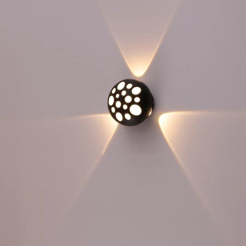 Contemporary Creative Waterproof Aluminum Round Bubble LED Wall Sconce Lamp For Outdoor Patio