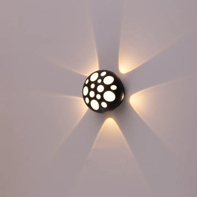 Contemporary Creative Waterproof Aluminum Round Bubble LED Wall Sconce Lamp For Outdoor Patio