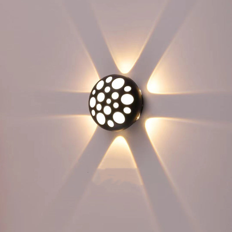 Contemporary Creative Waterproof Aluminum Round Bubble LED Wall Sconce Lamp For Outdoor Patio
