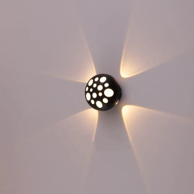 Contemporary Creative Waterproof Aluminum Round Bubble LED Wall Sconce Lamp For Outdoor Patio