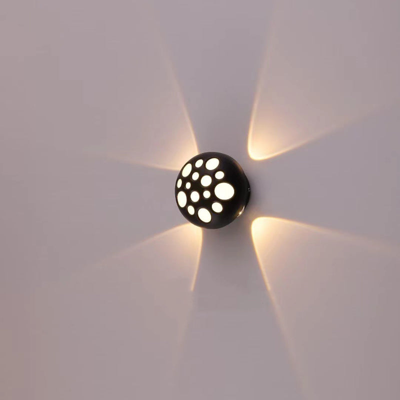 Contemporary Creative Waterproof Aluminum Round Bubble LED Wall Sconce Lamp For Outdoor Patio