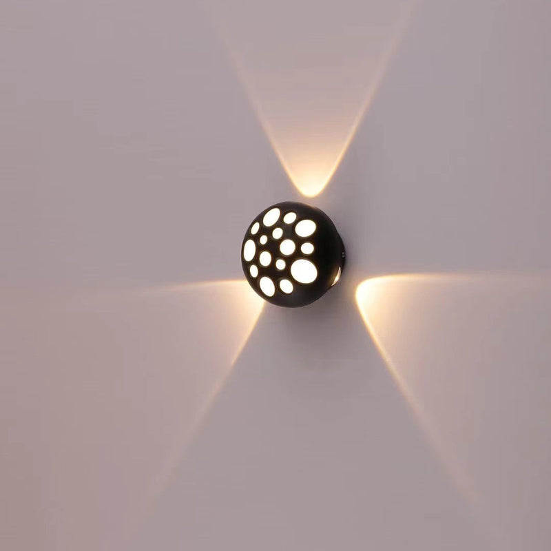 Contemporary Creative Waterproof Aluminum Round Bubble LED Wall Sconce Lamp For Outdoor Patio