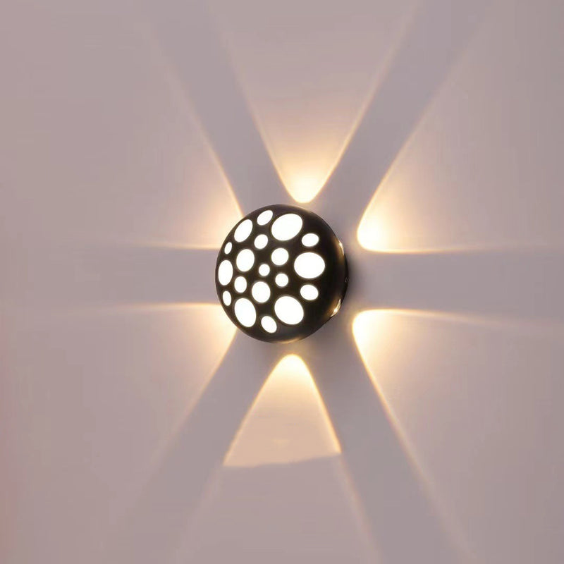 Contemporary Creative Waterproof Aluminum Round Bubble LED Wall Sconce Lamp For Outdoor Patio