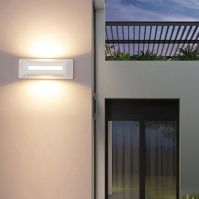 Modern Simplicity Waterproof Aluminum Rectangular Stripe LED Wall Sconce Lamp For Outdoor Patio