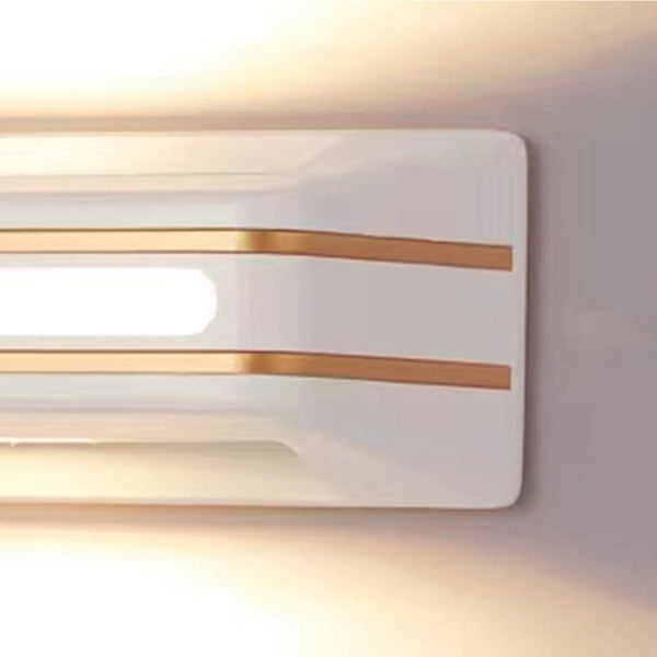 Moderne Einfachheit Wasserdichte Aluminium Rechteckige Streifen LED Wandleuchte für Außenbereich Terrasse 