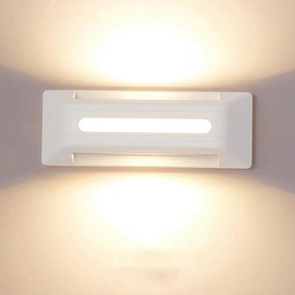 Moderne Einfachheit Wasserdichte Aluminium Rechteckige Streifen LED Wandleuchte für Außenbereich Terrasse 