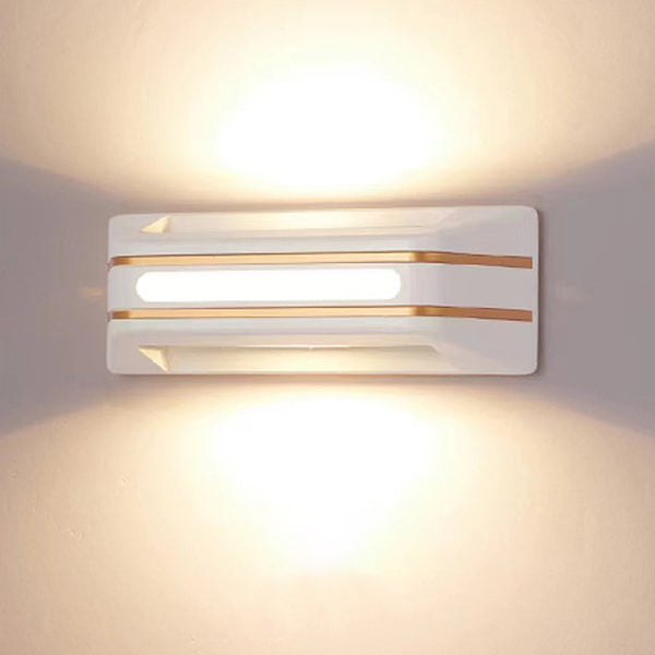 Moderne Einfachheit Wasserdichte Aluminium Rechteckige Streifen LED Wandleuchte für Außenbereich Terrasse 