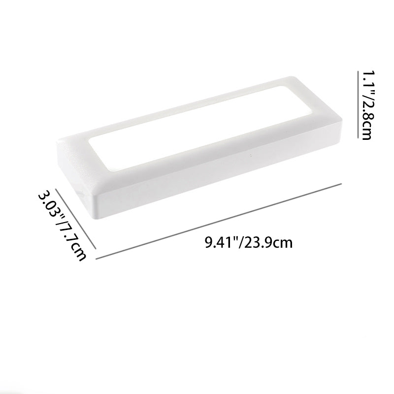 Modern Minimalist Waterproof PC PS Rectangular Recessed LED Wall Sconce Lamp For Outdoor Patio