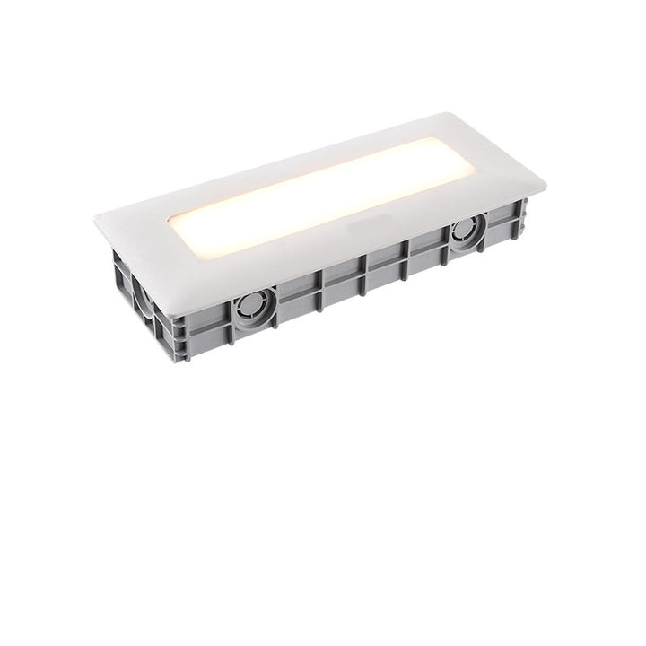 Modern Minimalist Waterproof PC PS Rectangular Recessed LED Wall Sconce Lamp For Outdoor Patio