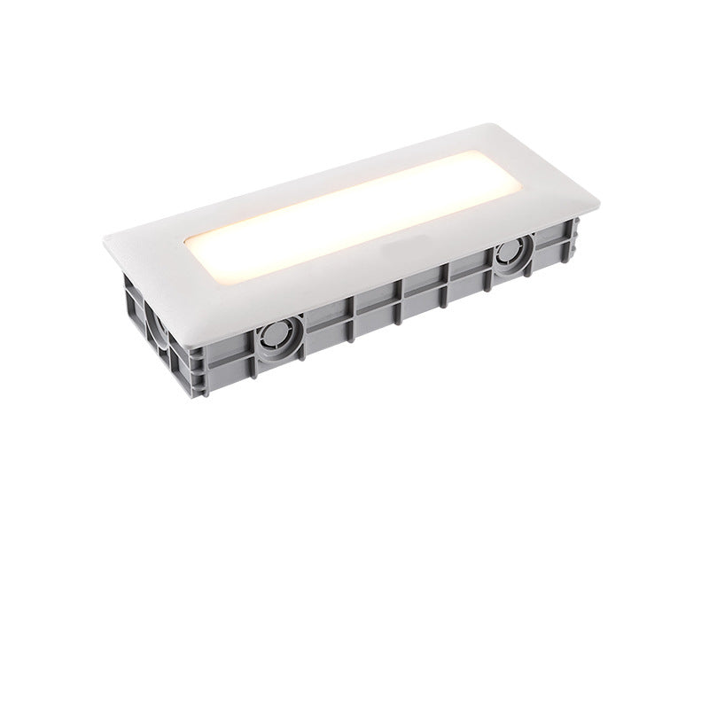 Modern Minimalist Waterproof PC PS Rectangular Recessed LED Wall Sconce Lamp For Outdoor Patio